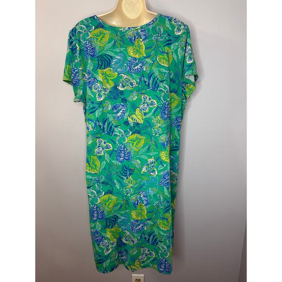 Lilly Pulitzer Etta short sleeve Dress Botanical Green In A Flutter Sz XXL - Picture 6 of 11